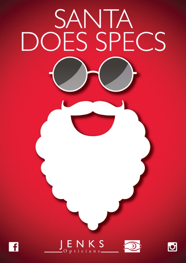 Santa does specs Christmas give away